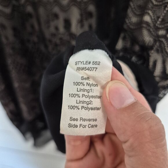 Cabi Womens Black Lace Sleeveless Top W/ Bow Detail Size M - Picture 4 of 7